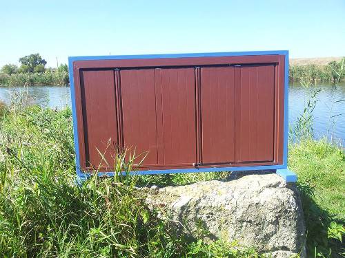 Vedere din fata oblon pliabil